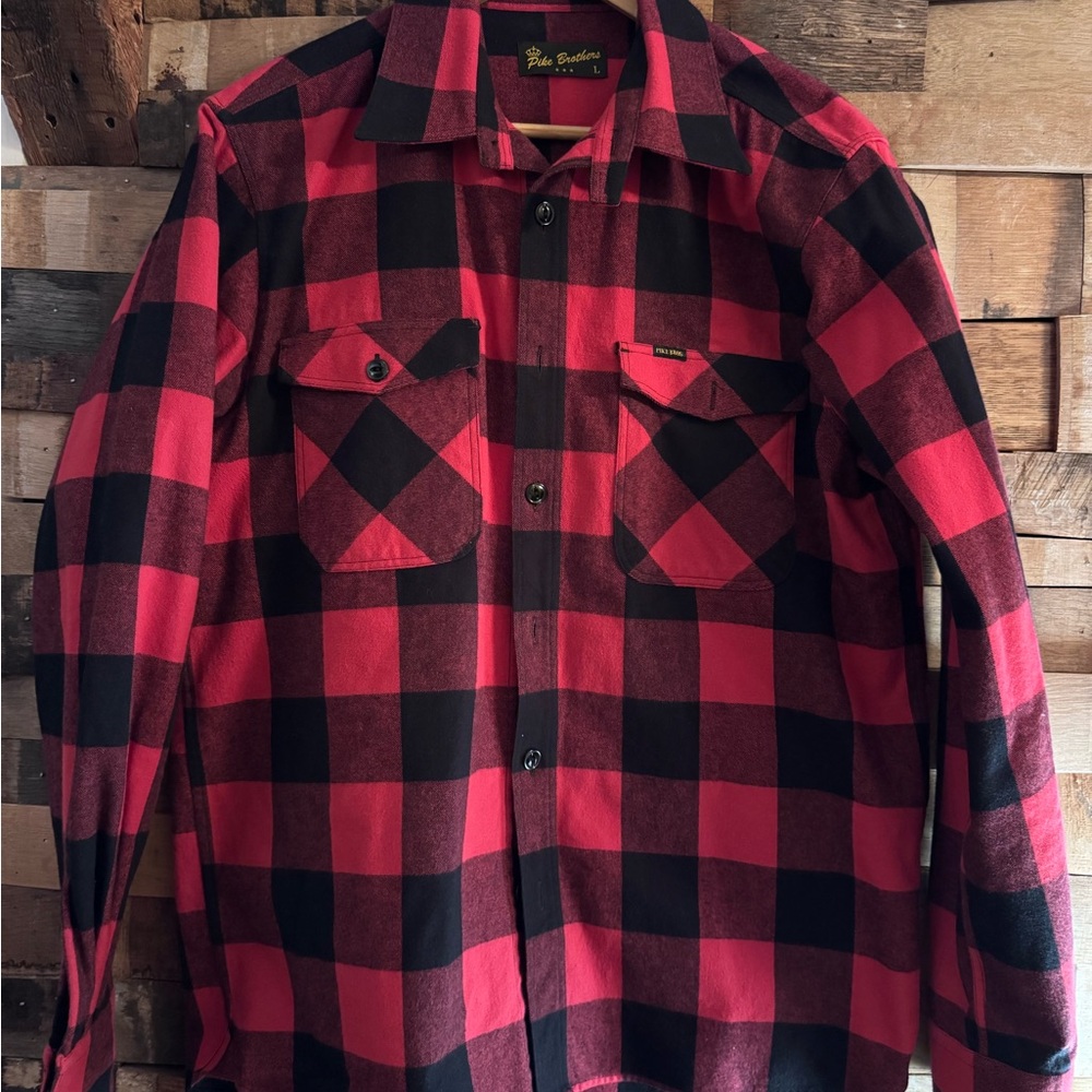 Pike Brothers Red Buffalo Plaid 1943 CPO Shirt